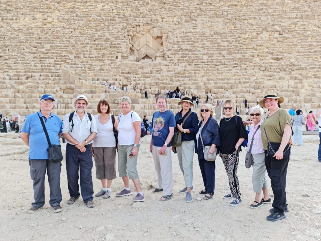 Some members at the Great Pyramid 2022